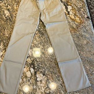 School uniform pants. Brand lands end. Color khaki. Size 7+